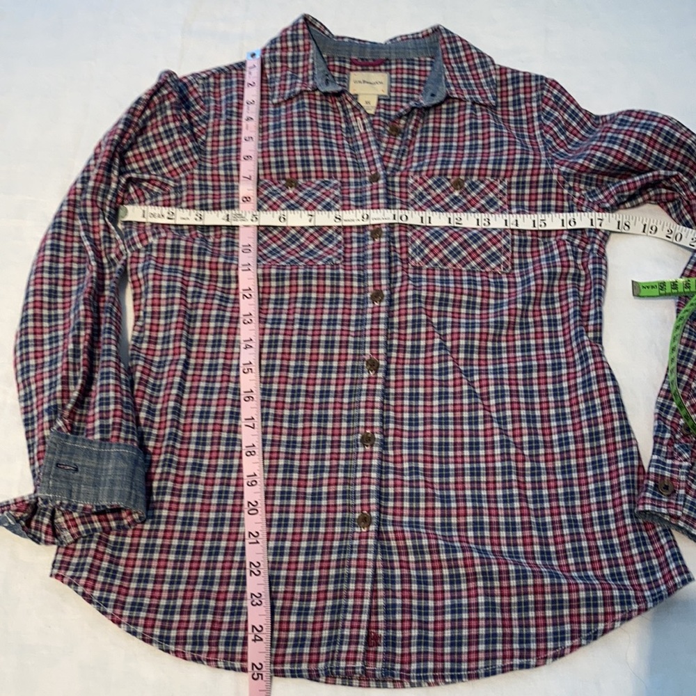 GH Bass&CO plaid buttoned shirt size XS - Picture 11 of 16